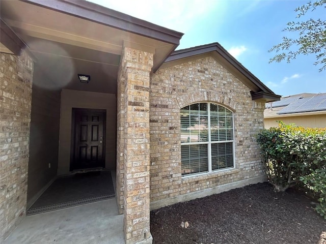 670 Covent Dr, Kyle, TX 78640 - property entrance featuring brick siding