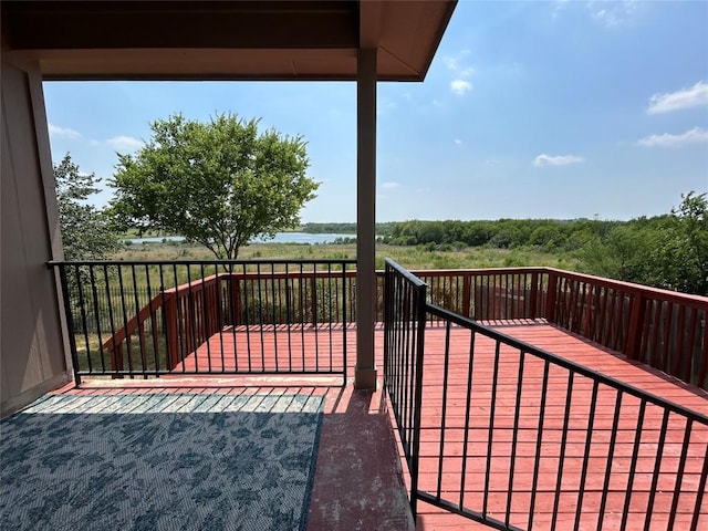 670 Covent Dr, Kyle, TX 78640 - wooden deck featuring a water view