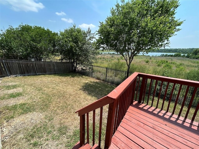 670 Covent Dr, Kyle, TX 78640 - wooden terrace with a water view