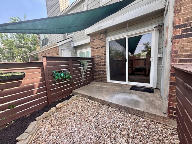 view of patio / terrace with fence