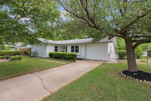 6309 Middleham Pl, Austin, TX 78745 - view of front of home featuring a gate and driveway