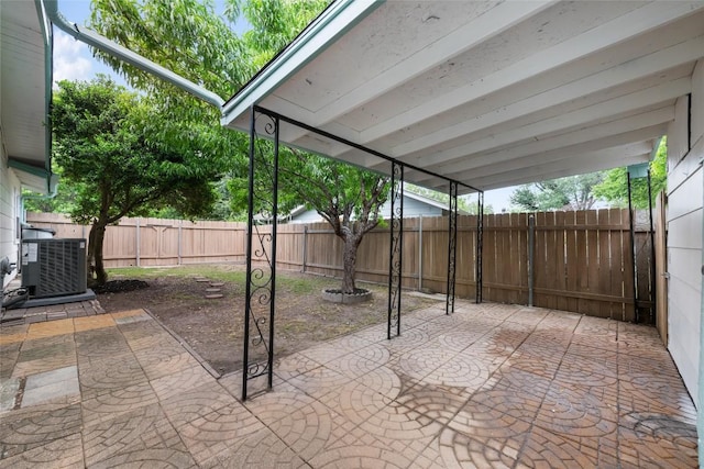 6309 Middleham Pl, Austin, TX 78745 - fenced backyard featuring a patio
