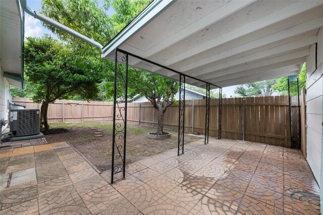 6309 Middleham Pl, Austin, TX 78745 - fenced backyard featuring a patio