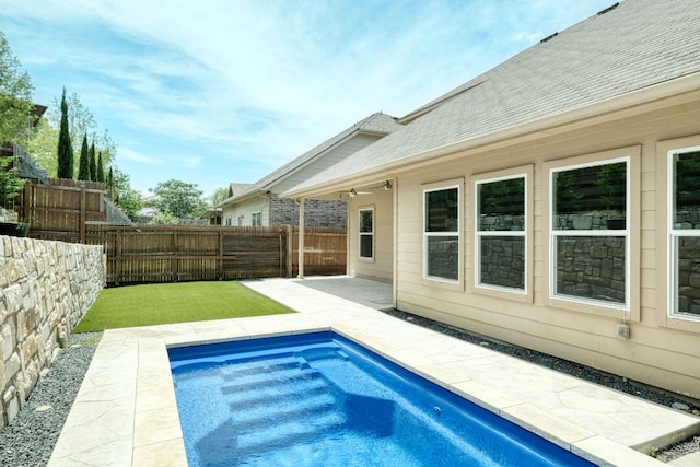 3209 Ortman Dr, Pflugerville, TX 78660 - view of pool featuring a patio area and a fenced backyard