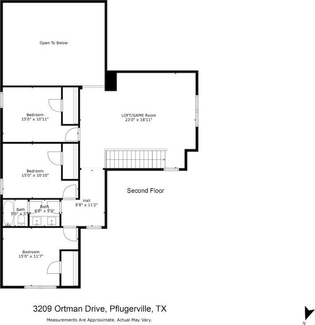 3209 Ortman Dr, Pflugerville, TX 78660 - property floor plan