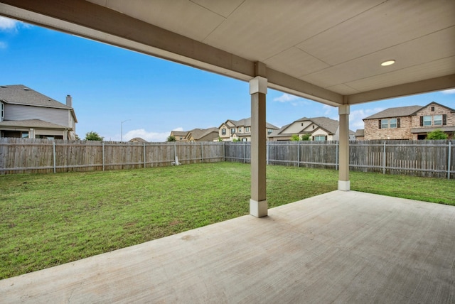 view of patio / terrace with a residential view