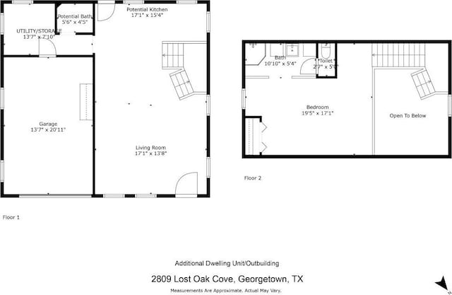 2809 Lost Oak Cv, Georgetown, TX 78628 - home floor plan