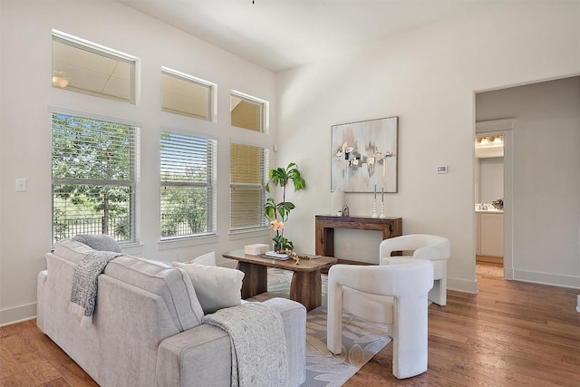 11009 Avery Station Loop Unit 32, Austin, TX 78717 - living area featuring light wood finished floors and baseboards