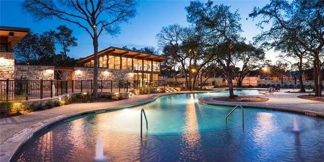 11009 Avery Station Loop Unit 32, Austin, TX 78717 - community pool featuring fence