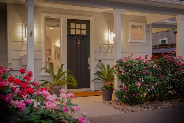 5607 Roosevelt Ave, Austin, TX 78756 - entrance to property featuring covered porch