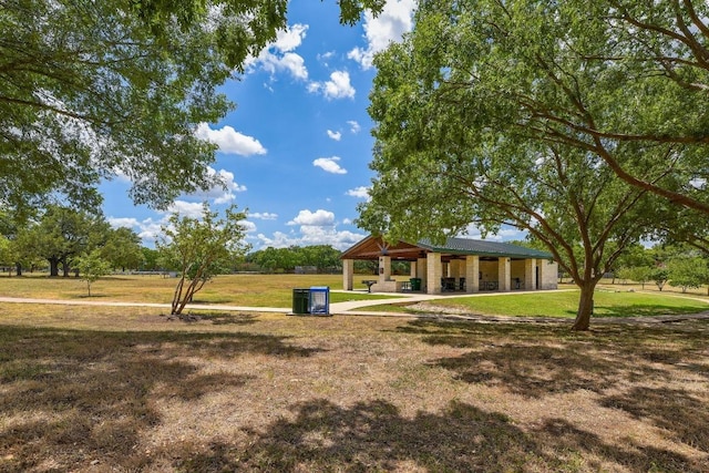 16914 Dorman Dr, Round Rock, TX 78681 - view of grassy yard with a gazebo