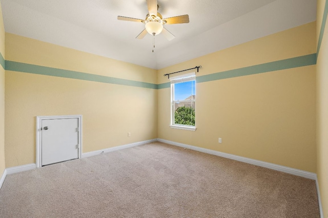 8317 Turning Trl, Austin, TX 78737 - unfurnished room featuring carpet flooring, ceiling fan, and baseboards
