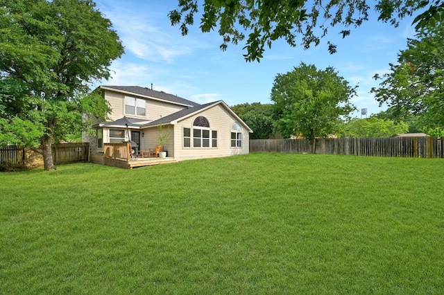 605 Galway Bay Cv, Pflugerville, TX 78660 - rear view of house featuring a deck
