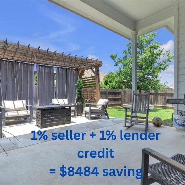 321 Millard St, Georgetown, TX 78628 - view of patio
