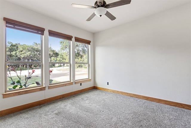 20603 Ridgeview Rd, Lago Vista, TX 78645 - carpeted empty room with baseboards and a ceiling fan