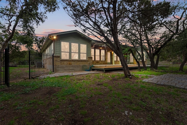 20603 Ridgeview Rd, Lago Vista, TX 78645 - back of property featuring a deck