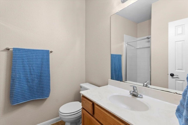 2502 Nightshade Dr, Cedar Park, TX 78613 - bathroom featuring vanity, toilet, and a shower