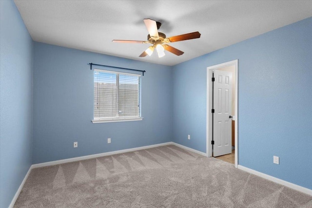 2502 Nightshade Dr, Cedar Park, TX 78613 - carpeted spare room featuring a ceiling fan and baseboards