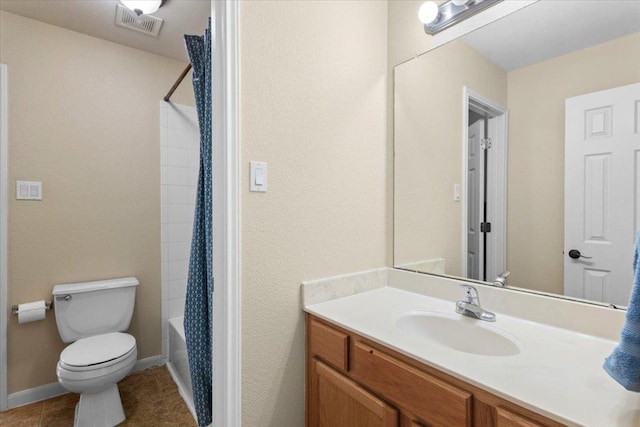 2502 Nightshade Dr, Cedar Park, TX 78613 - full bath featuring vanity, toilet, tile patterned floors, and shower / bath combo