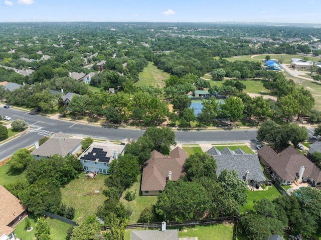 aerial view of residential area