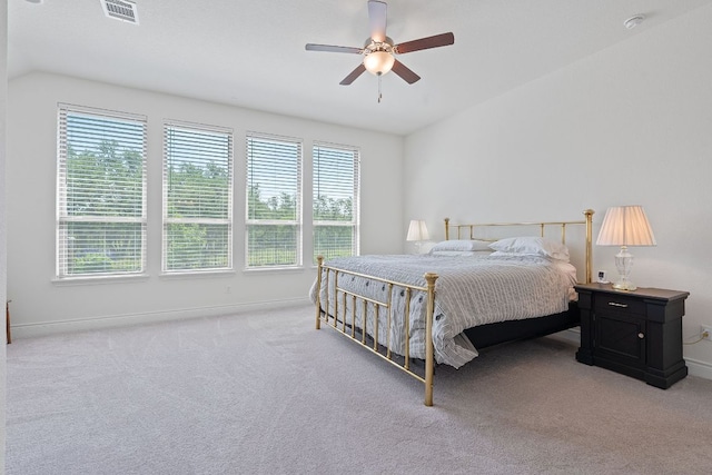 1437 Argyll Park, Bulverde, TX 78163 - carpeted bedroom featuring baseboards, ceiling fan, and vaulted ceiling