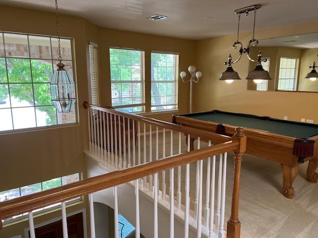 4003 Wyman Cv, Round Rock, TX 78681 - game room with plenty of natural light, carpet flooring, and billiards