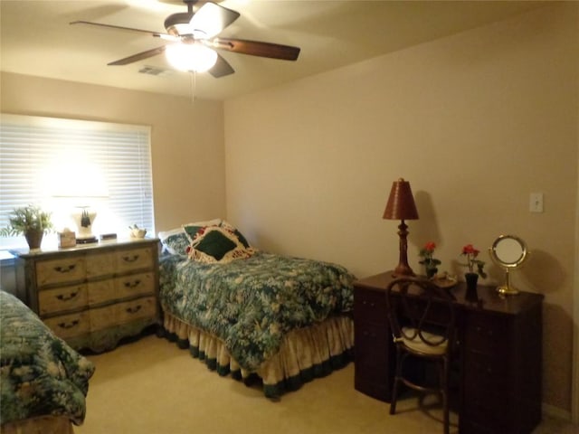 4003 Wyman Cv, Round Rock, TX 78681 - bedroom with light carpet and ceiling fan