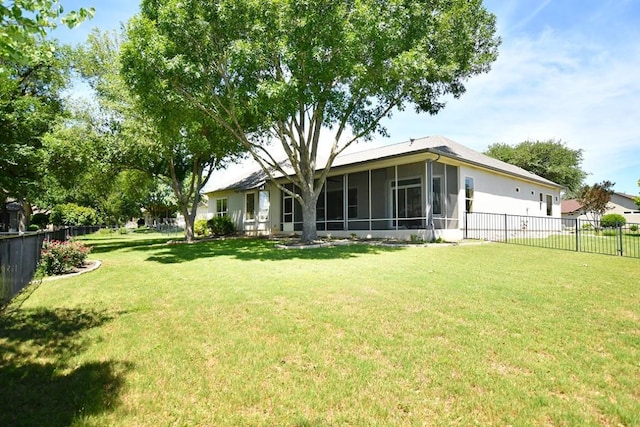 115 Blazing Star Dr, Georgetown, TX 78633 - view of yard featuring a sunroom