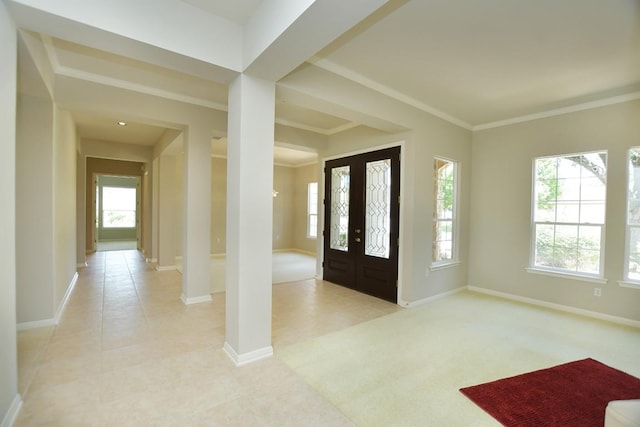 115 Blazing Star Dr, Georgetown, TX 78633 - entrance foyer featuring baseboards and ornamental molding