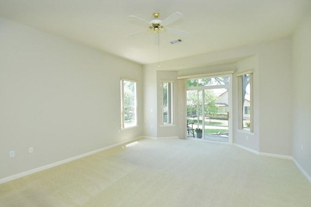 115 Blazing Star Dr, Georgetown, TX 78633 - spare room featuring baseboards, carpet floors, and ceiling fan