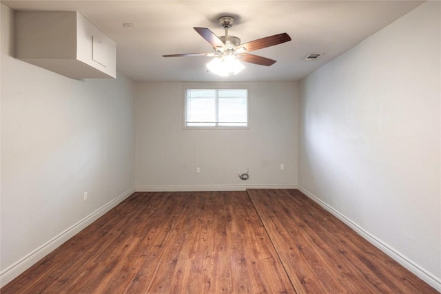 16213 Malden Dr, Pflugerville, TX 78660 - unfurnished room featuring hardwood / wood-style floors and ceiling fan