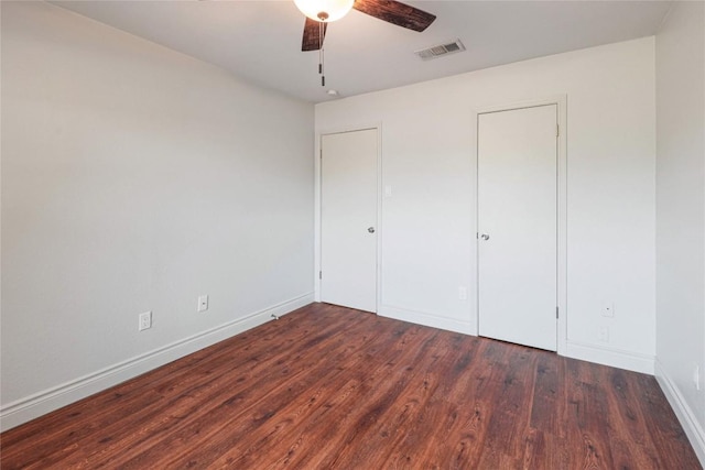 16213 Malden Dr, Pflugerville, TX 78660 - unfurnished bedroom featuring wood finished floors and a ceiling fan