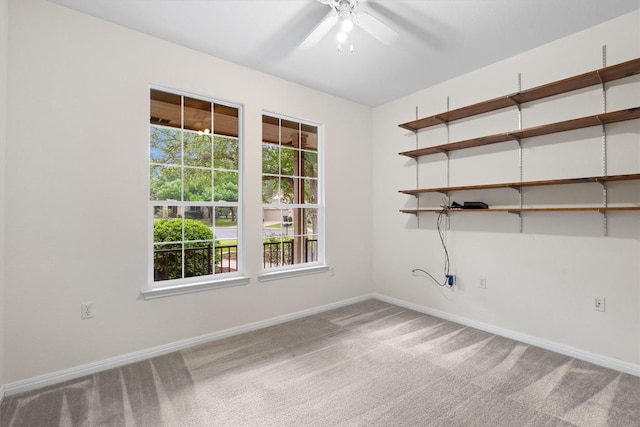 106 Ranch House Cv, Georgetown, TX 78633 - carpeted spare room featuring baseboards and ceiling fan