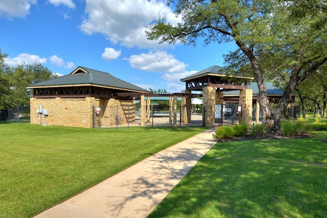 view of home's community featuring a gazebo
