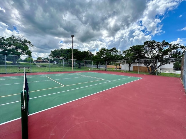 1127 Greenhill Dr, Canyon Lake, TX 78133 - view of tennis court with community basketball court
