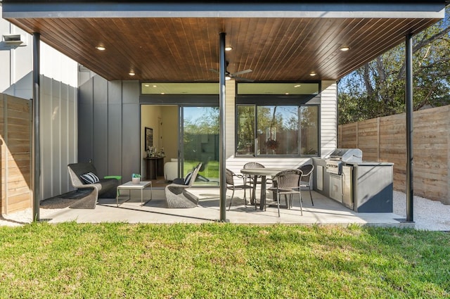 613 Clifford Dr Unit B, Austin, TX 78745 - view of patio featuring area for grilling