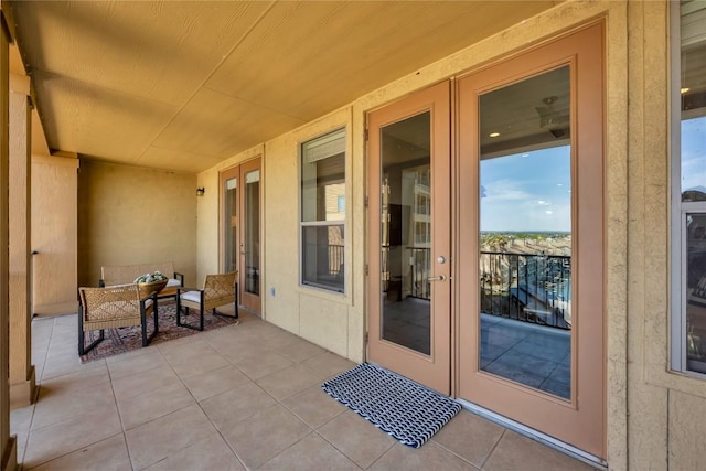 101 W Bank Unit 43, Llano, TX 78657 - view of patio / terrace featuring french doors