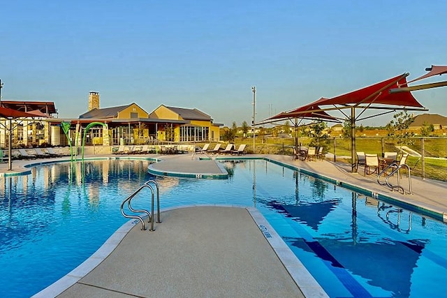 4233 Fairmeadow Dr, Round Rock, TX 78665 - community pool featuring a patio