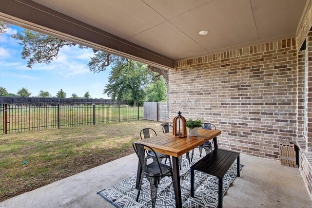 991 Arrowhead Ranch Blvd, Dripping Springs, TX 78620 - view of patio / terrace featuring outdoor dining area
