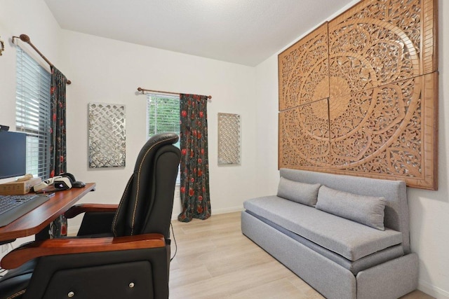 1107 Cadence Dr, Pflugerville, TX 78660 - office featuring baseboards and wood finished floors