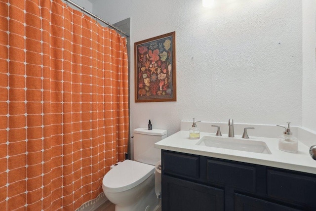 1107 Cadence Dr, Pflugerville, TX 78660 - full bath with toilet, vanity, and a shower with shower curtain