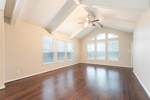 217 Orchard Hill Trl, Buda, TX 78610 - unfurnished room featuring a ceiling fan, dark wood-type flooring, and baseboards