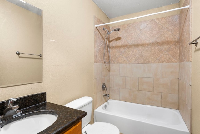 1203 Haynes St, San Marcos, TX 78666 - bathroom featuring vanity and bathing tub / shower combination