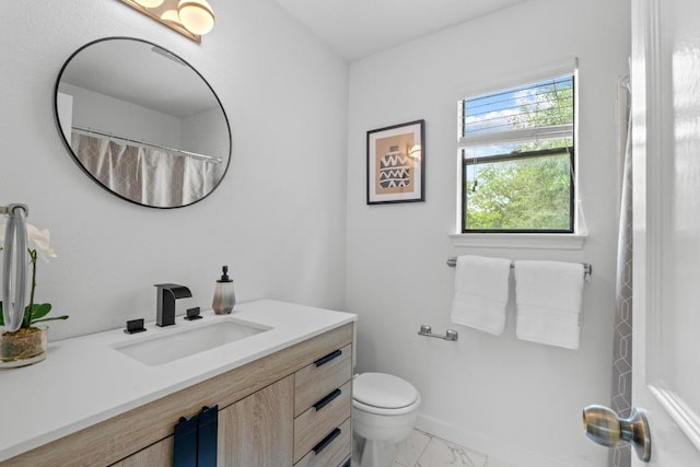 11708 Rotherham Dr, Austin, TX 78753 - full bath featuring vanity and marble finish flooring