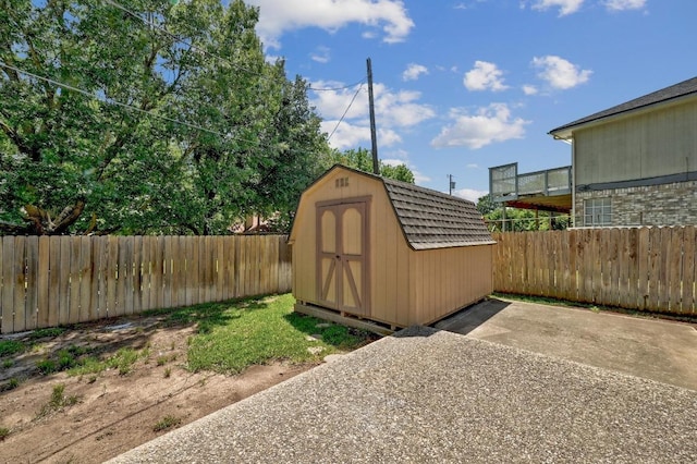 1605 Woods Blvd, Round Rock, TX 78681 - view of shed with a fenced backyard