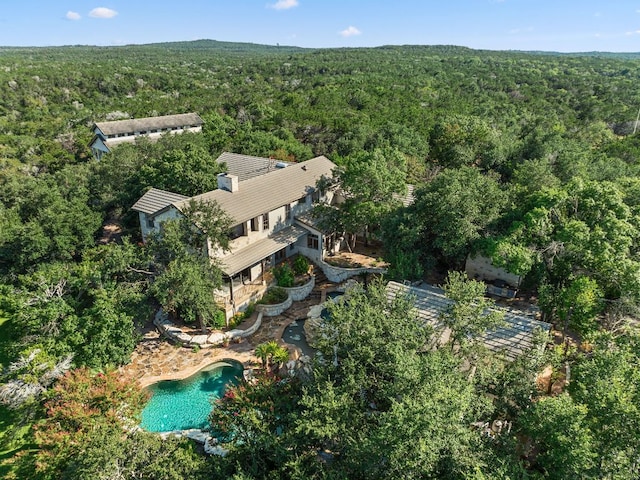 11949 Overlook Pass, Austin, TX 78738 - view of property location featuring a heavily wooded area and a pool