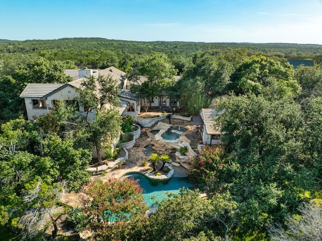 11949 Overlook Pass, Austin, TX 78738 - view of property location with a heavily wooded area