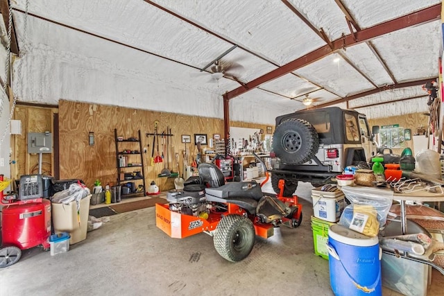 726 Mesa Dr, Del Valle, TX 78617 - garage featuring electric panel