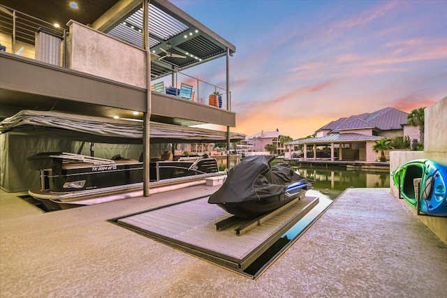 116 Wennmohs Pl, Horseshoe Bay, TX 78657 - dock area with boat lift