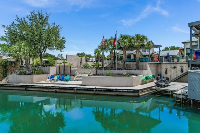 116 Wennmohs Pl, Horseshoe Bay, TX 78657 - swimming pool with a boat dock